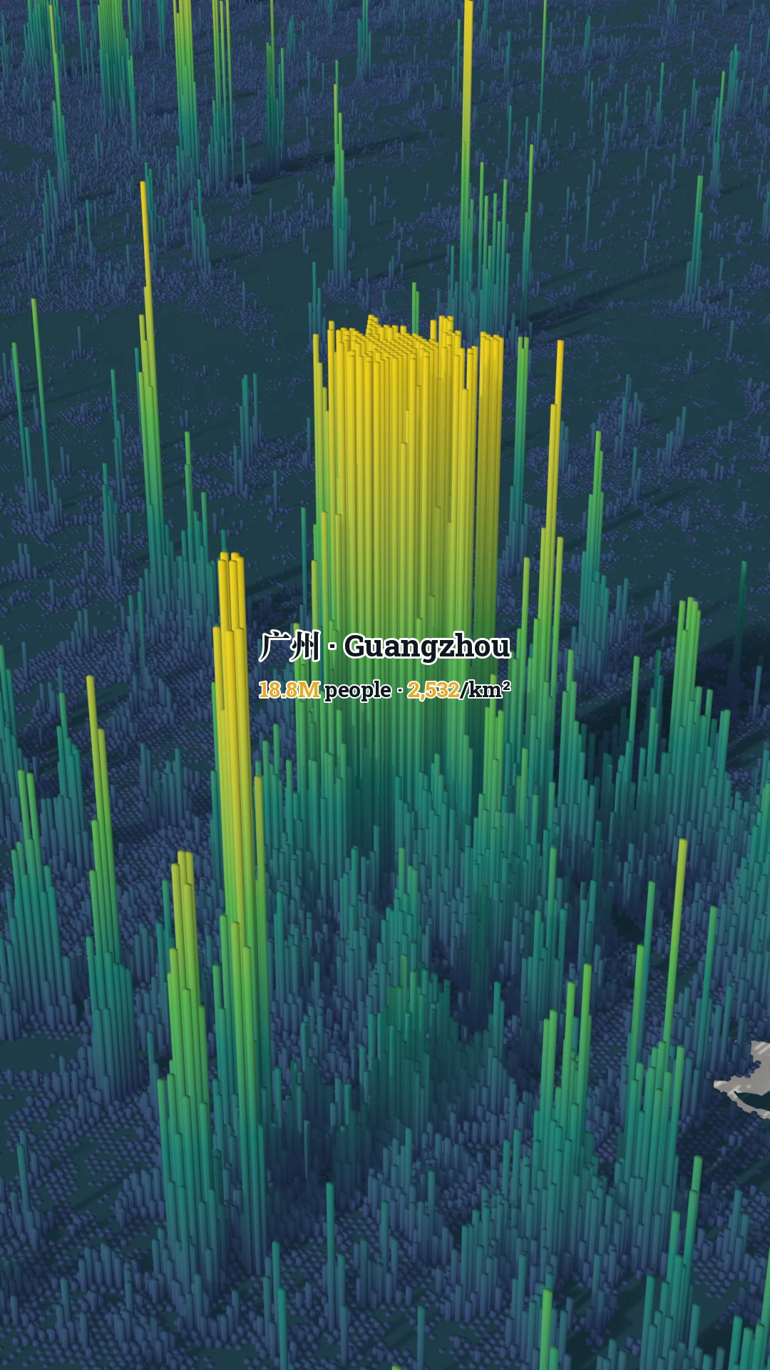 Guangzhou urban population field